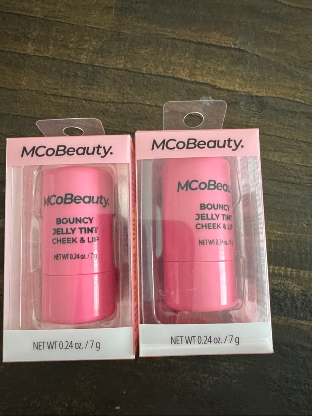 Bouncy Jelly Tint Cheek & Lip - Pink Red Pop color x 2